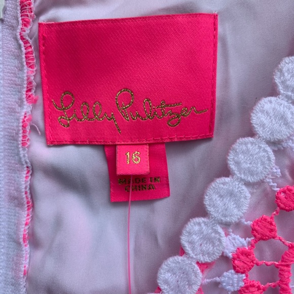 SOLD Pink Lilly Pulitzer Lottie Romper 16 - Picture 3 of 9